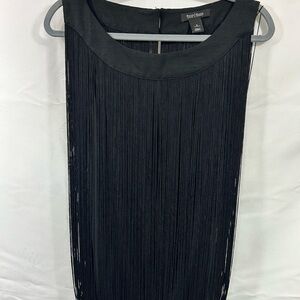 White House Black Market women’s fringe blouse size S Nightclub Party Gothic Y2K